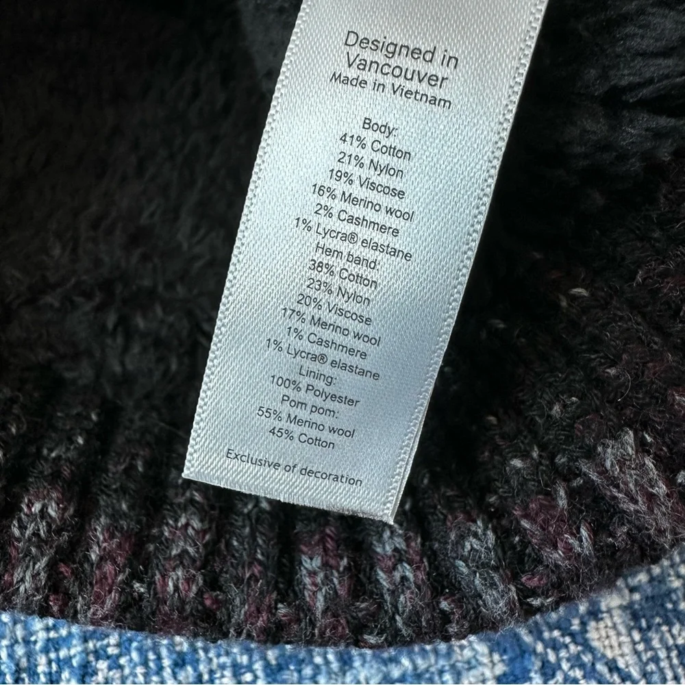 Lululemon Athletica Textured Fleece-Lined Knit Beanie Hat